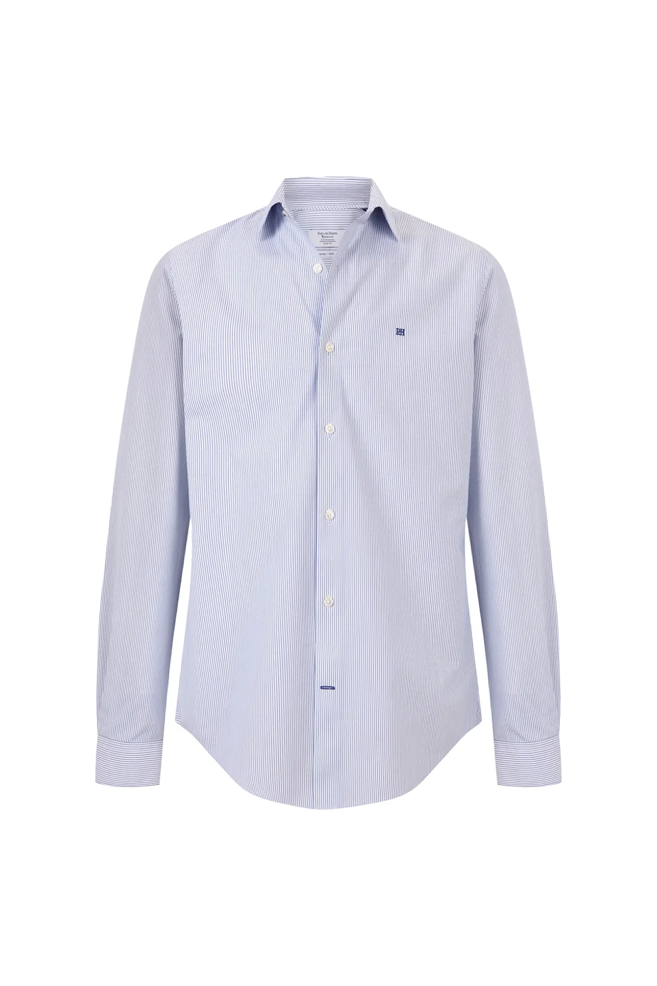 Camisa vestir rayas non iron + antimanchas slim fit