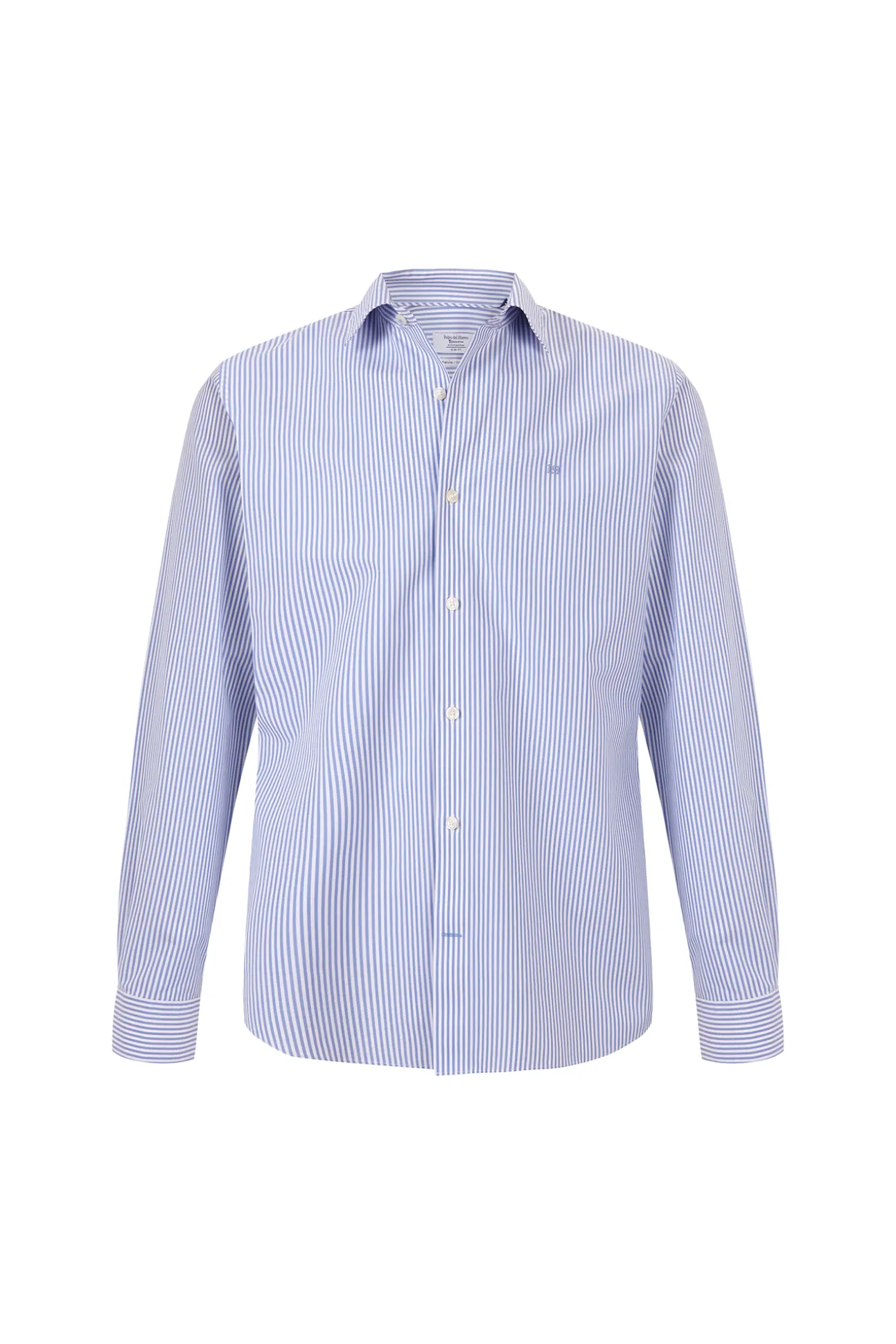 Camisa vestir rayas non iron + antimanchas slim fit