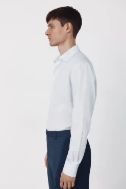 Camisa vestir rayas slim fit fácil plancha