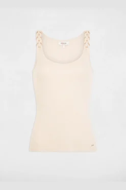 Camiseta ajustada cuello redondo