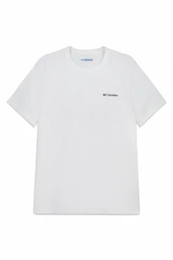 Camiseta con estampado de naturaleza en la espalda