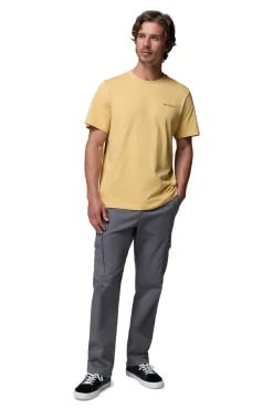 Camiseta con estampado de naturaleza en la espalda