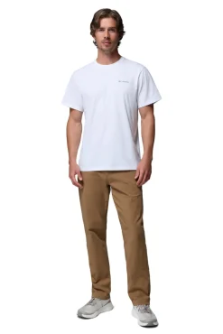 Camiseta con estampado de naturaleza en la espalda