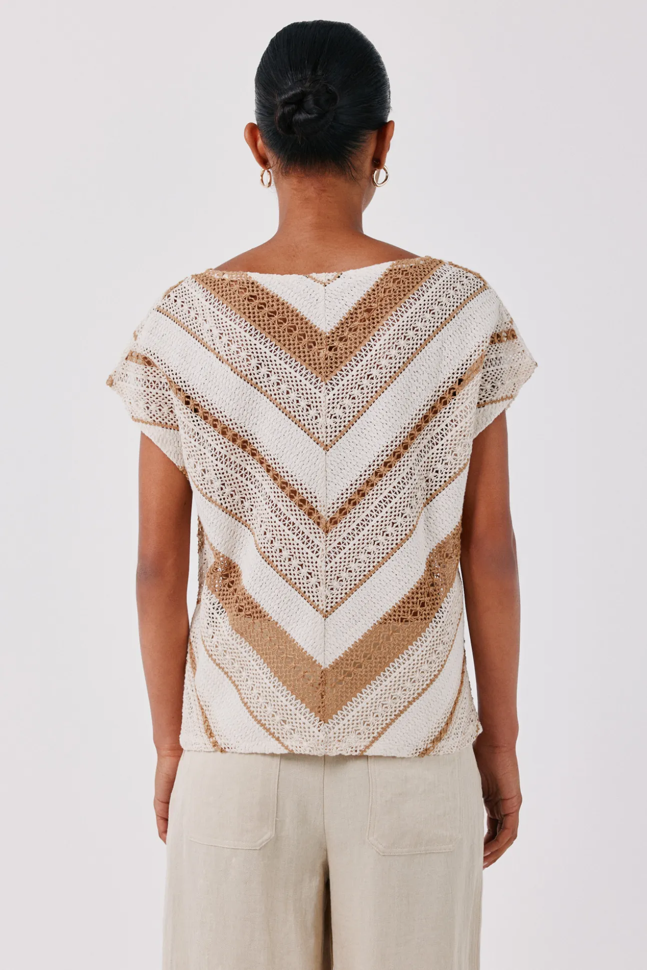 Camiseta crochet multicolor