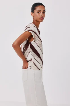 Camiseta crochet multicolor
