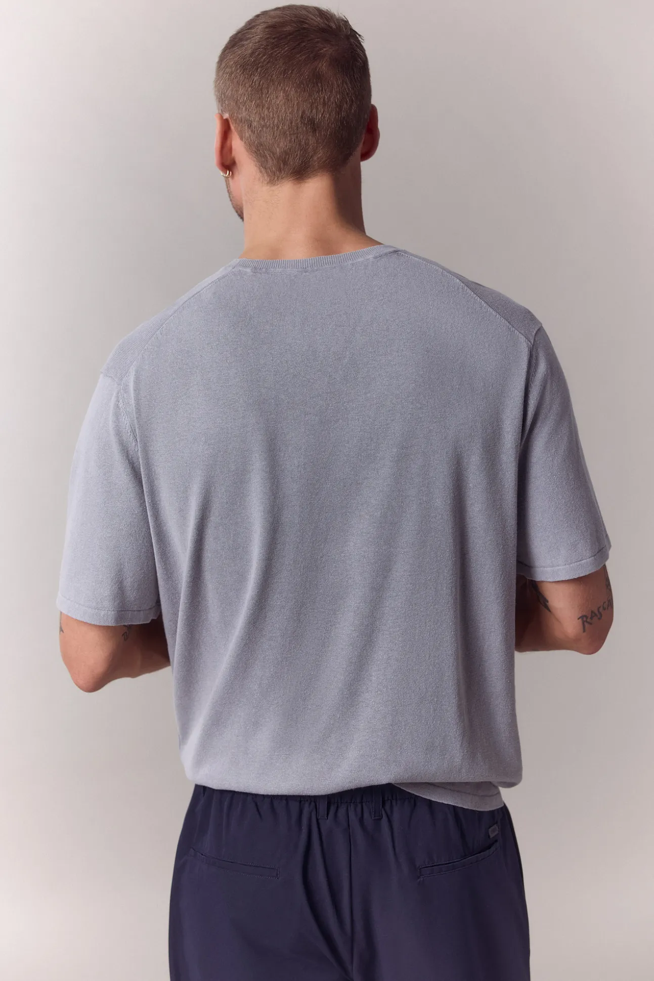 Camiseta de punto manga corta
