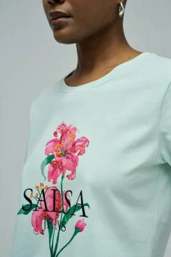 Camiseta estampada con logo