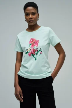 Camiseta estampada con logo