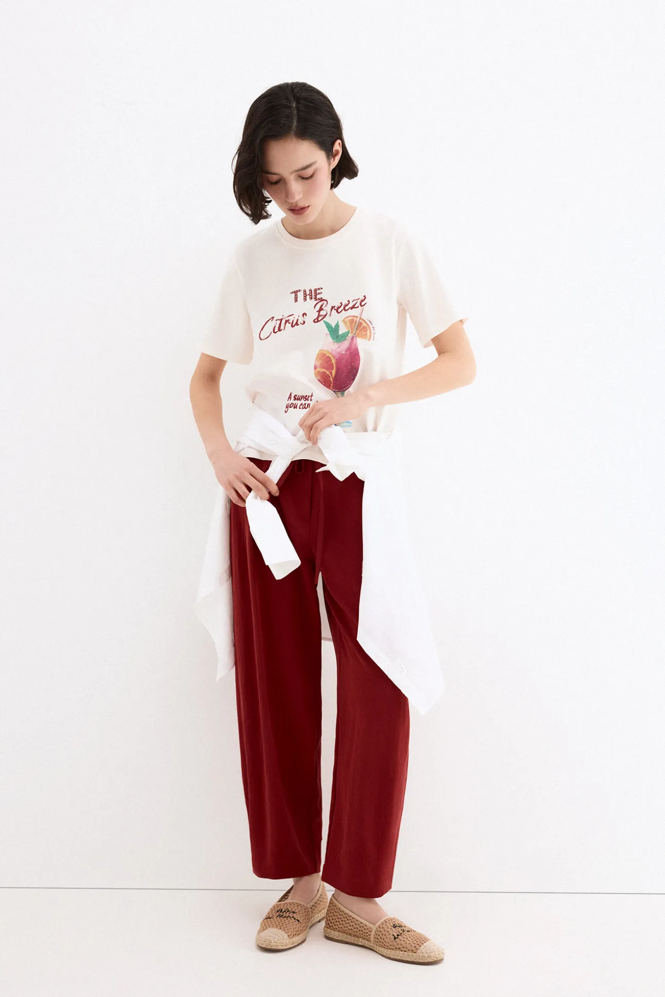 Camiseta estampado frontal