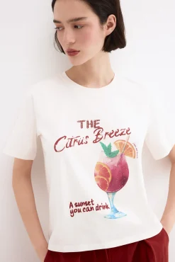 Camiseta estampado frontal