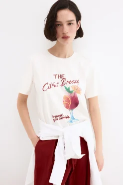 Camiseta estampado frontal