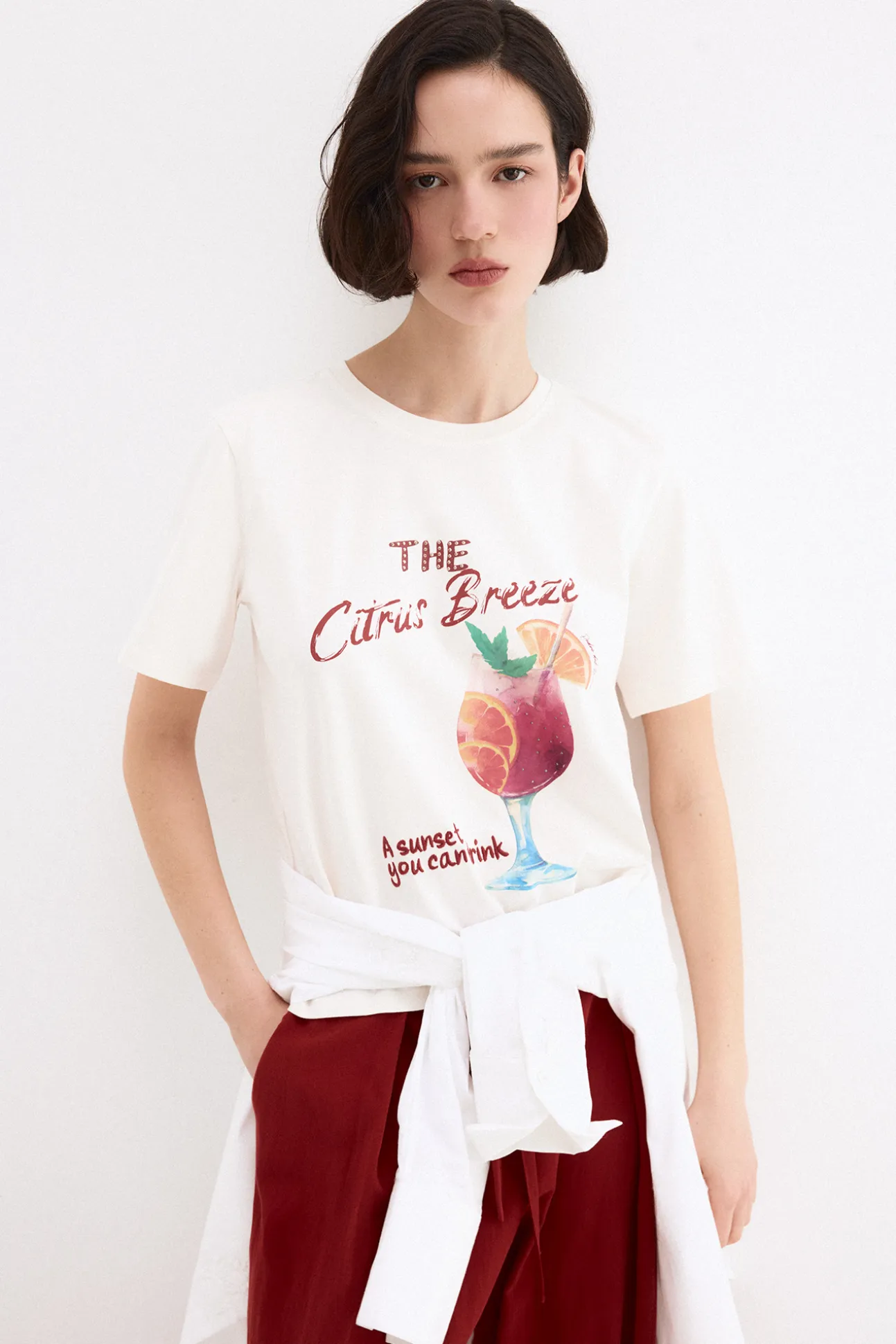 Camiseta estampado frontal