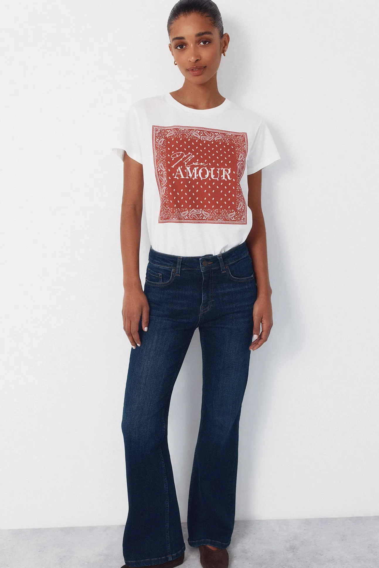Camiseta estampado posicional