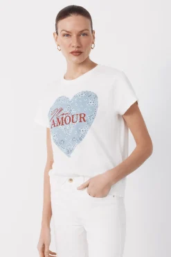 Camiseta estampado posicional