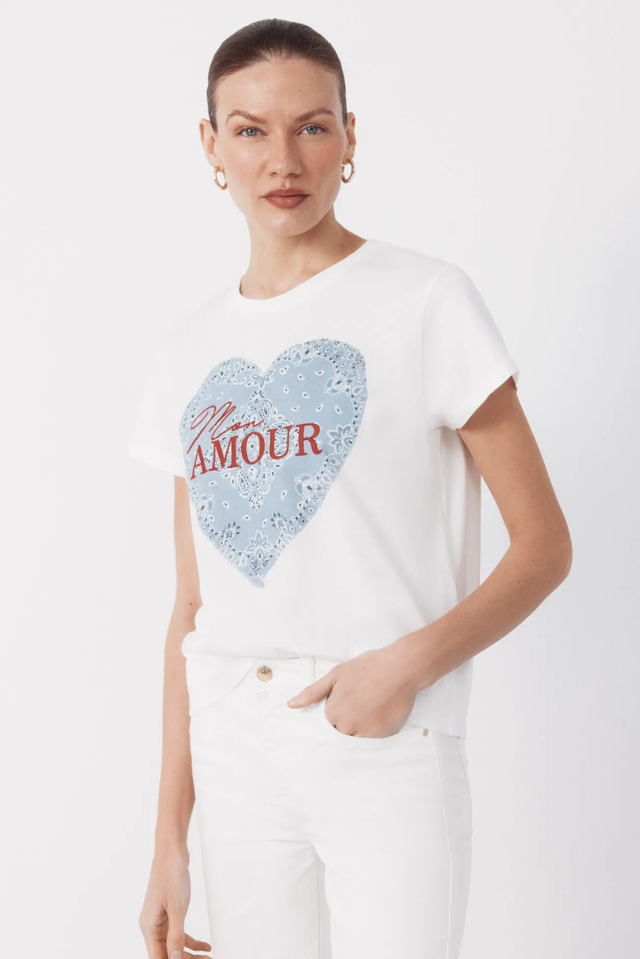 Camiseta estampado posicional