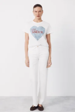 Camiseta estampado posicional