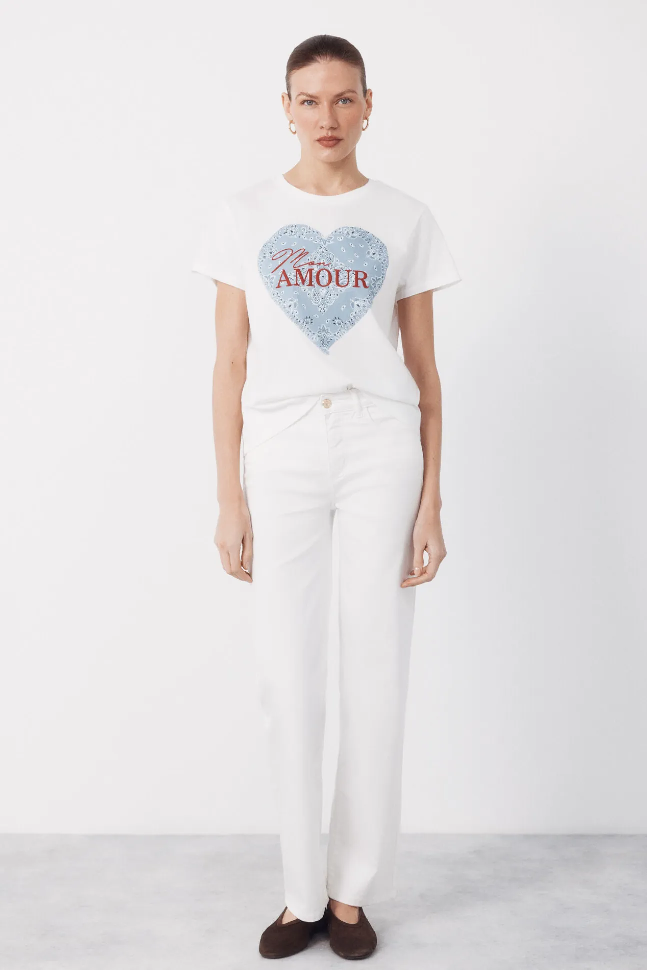 Camiseta estampado posicional