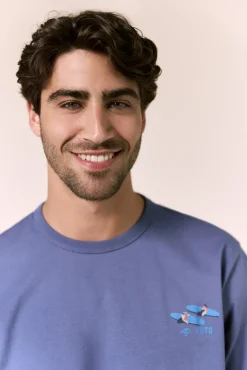 Camiseta gráfica lavada