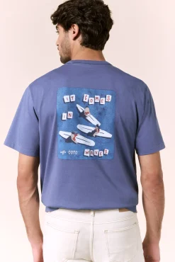 Camiseta gráfica lavada