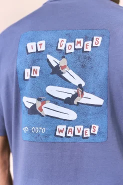 Camiseta gráfica lavada