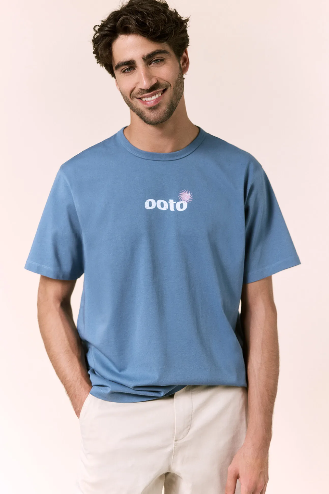 Camiseta gráfica lavada