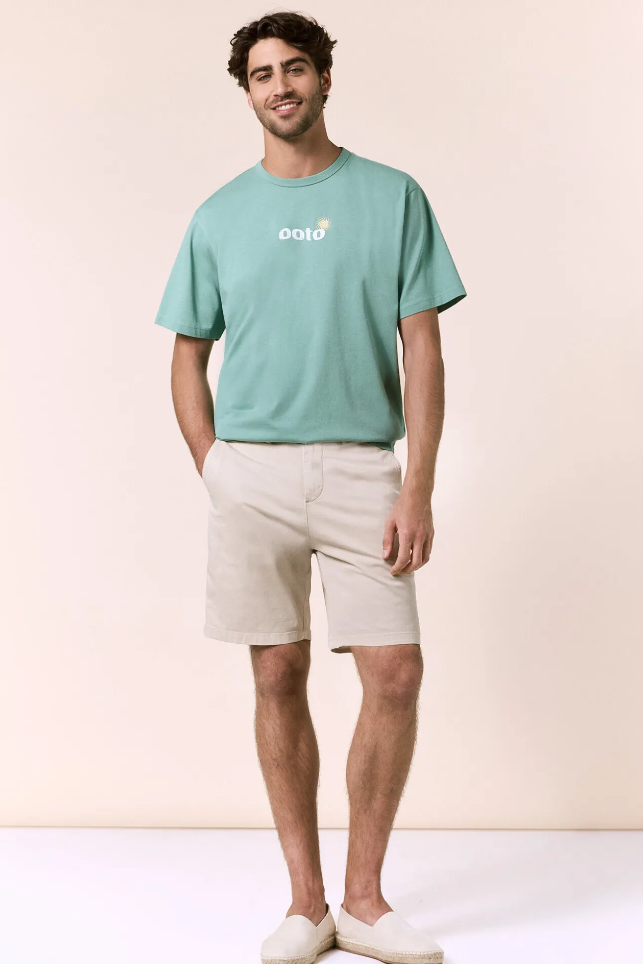 Camiseta gráfica lavada