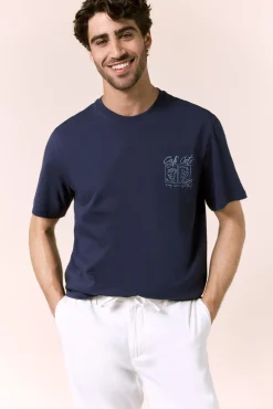 Camiseta gráfica lavada