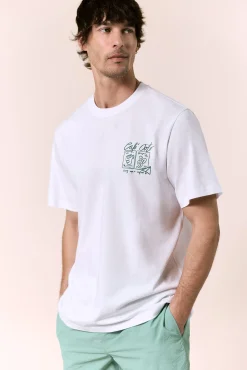 Camiseta gráfica lavada