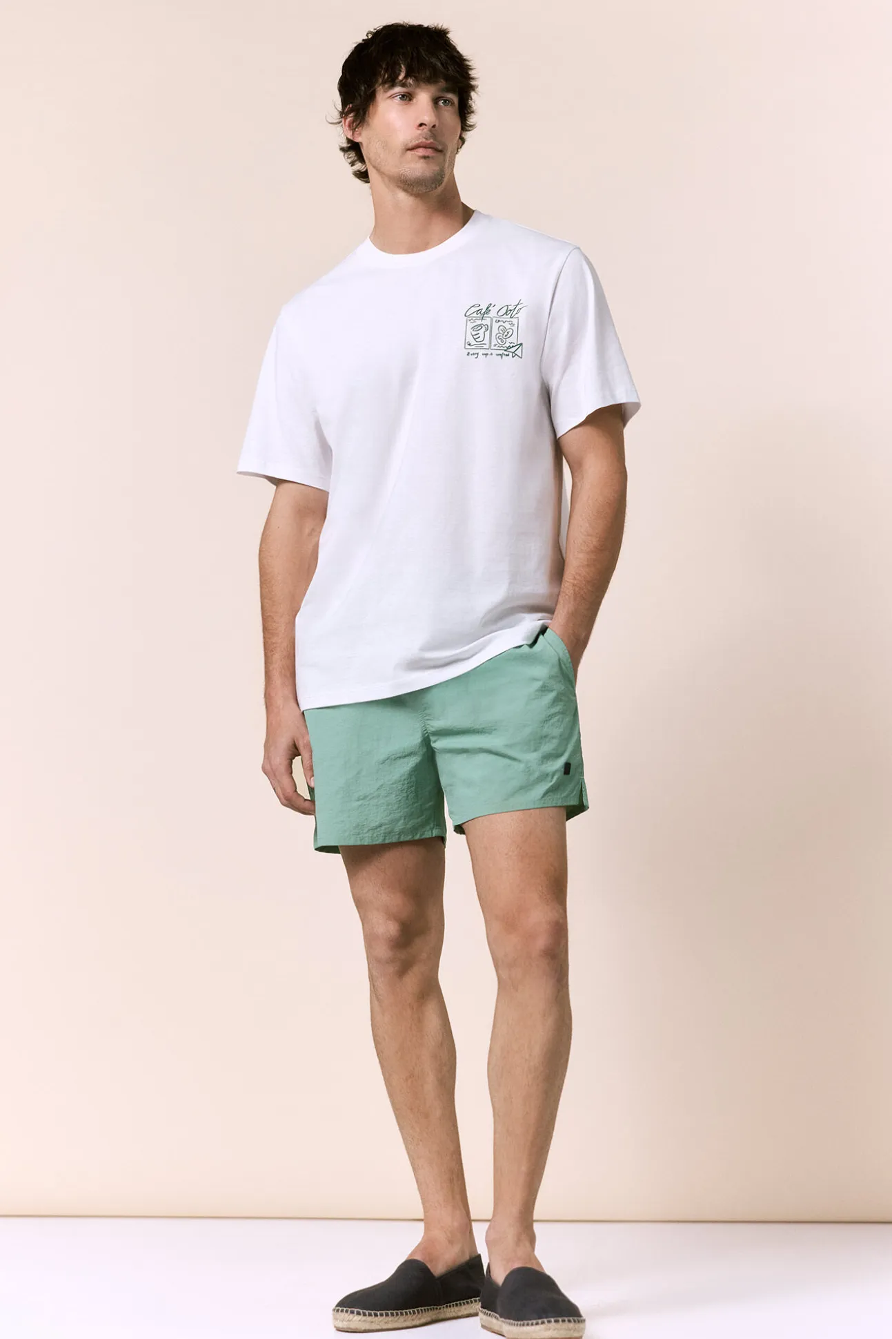 Camiseta gráfica lavada