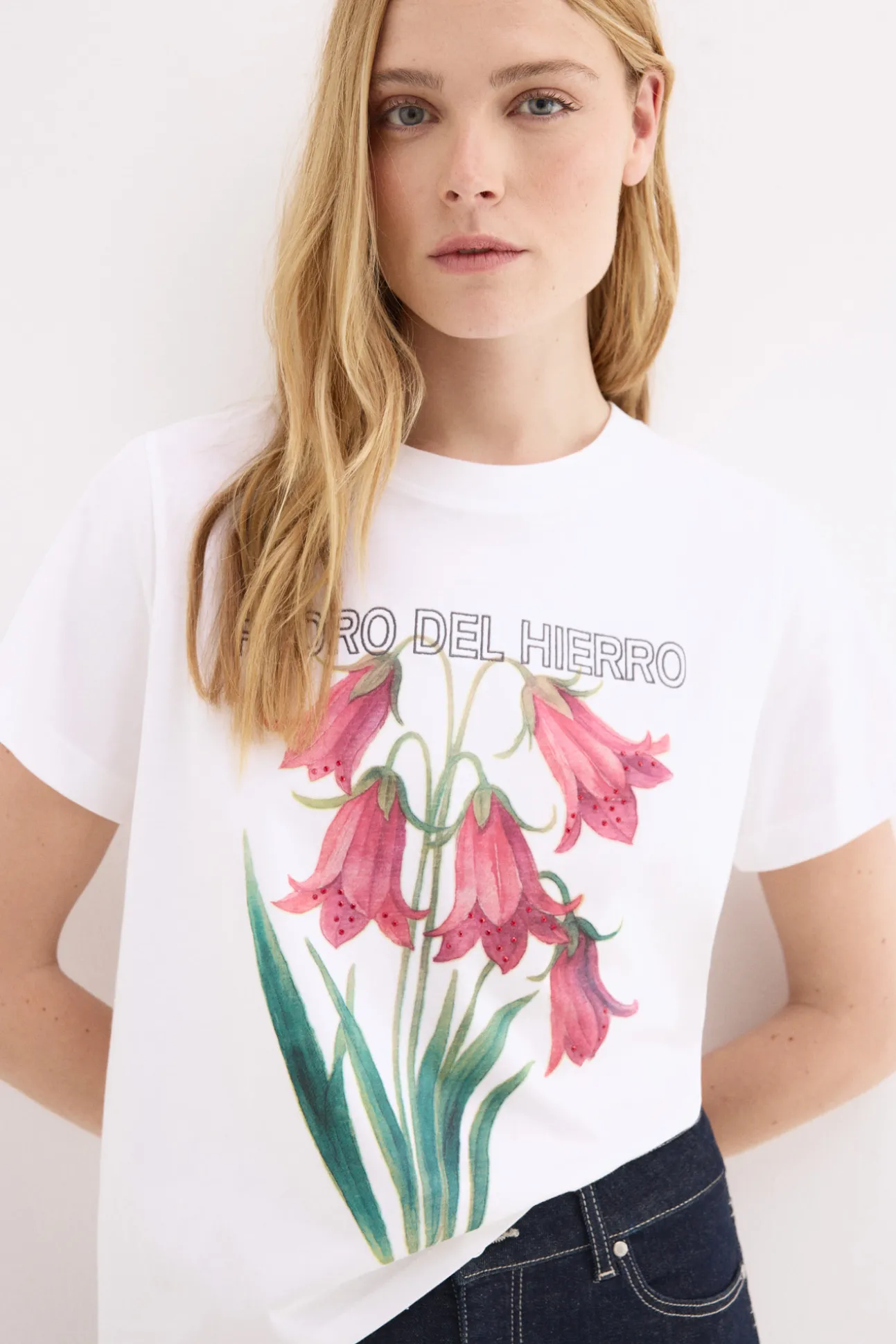 Camiseta manga corta estampada