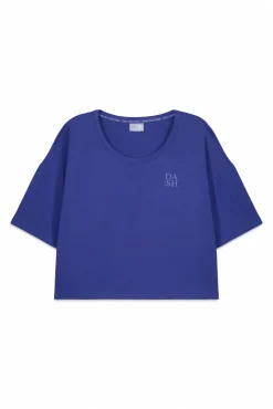 Camiseta manga corta extra suave azul