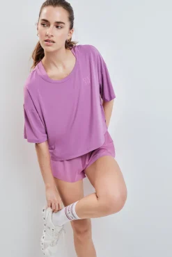 Camiseta manga corta extra suave rosa