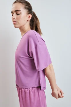 Camiseta manga corta extra suave rosa