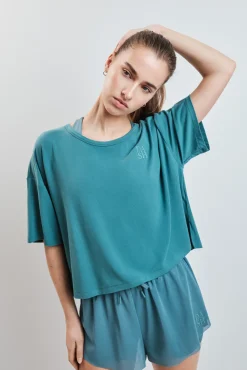 Camiseta manga corta extra suave verde
