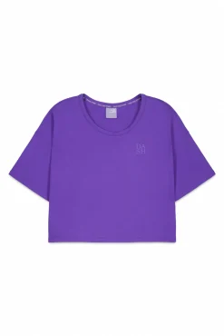 Camiseta manga corta extra suave morada