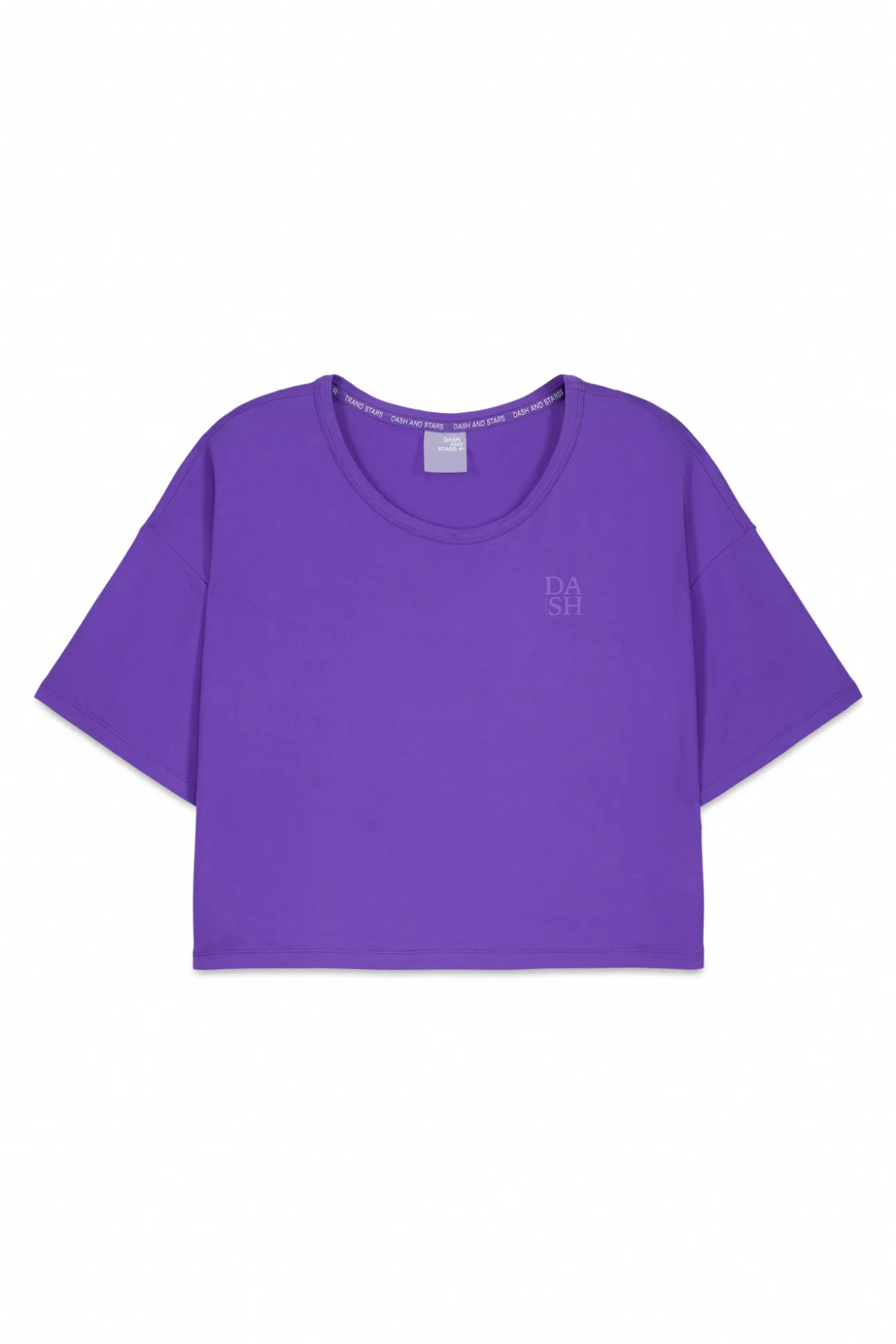Camiseta manga corta extra suave morada
