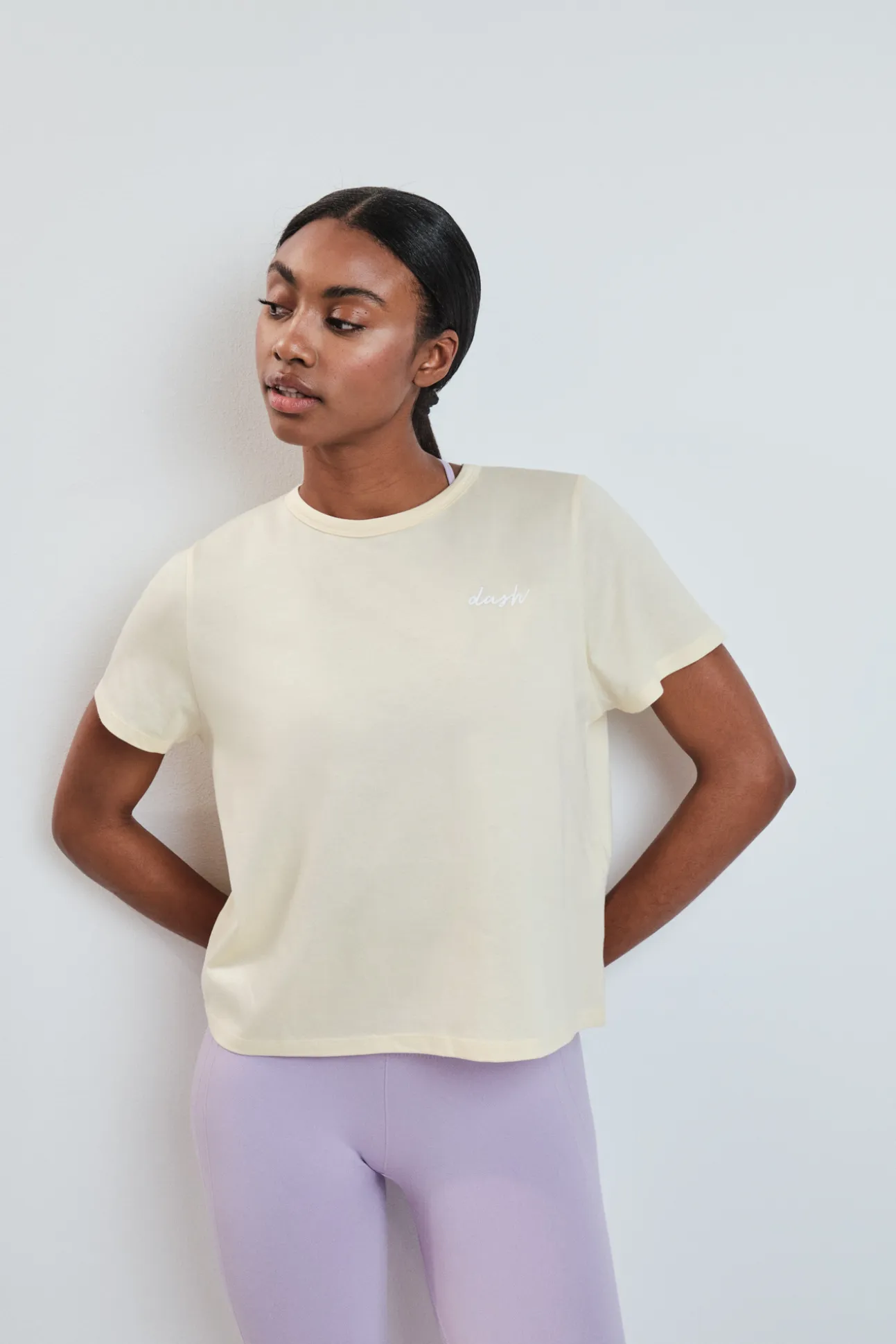 Camiseta manga corta extra suave amarilla