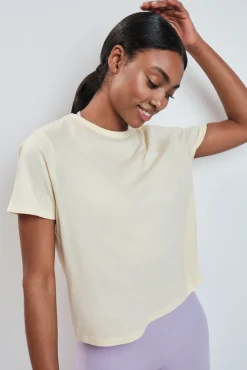 Camiseta manga corta extra suave amarilla