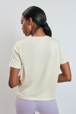 Camiseta manga corta extra suave amarilla