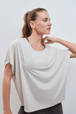 Camiseta manga corta modal gris