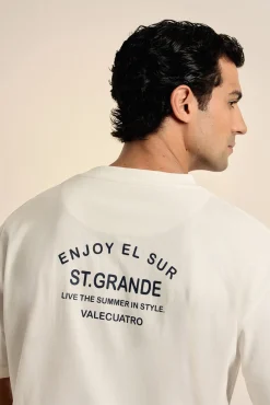 Camiseta texto oversize