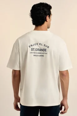 Camiseta texto oversize