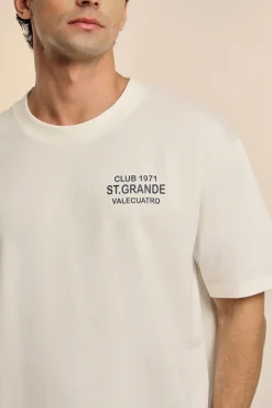 Camiseta texto oversize