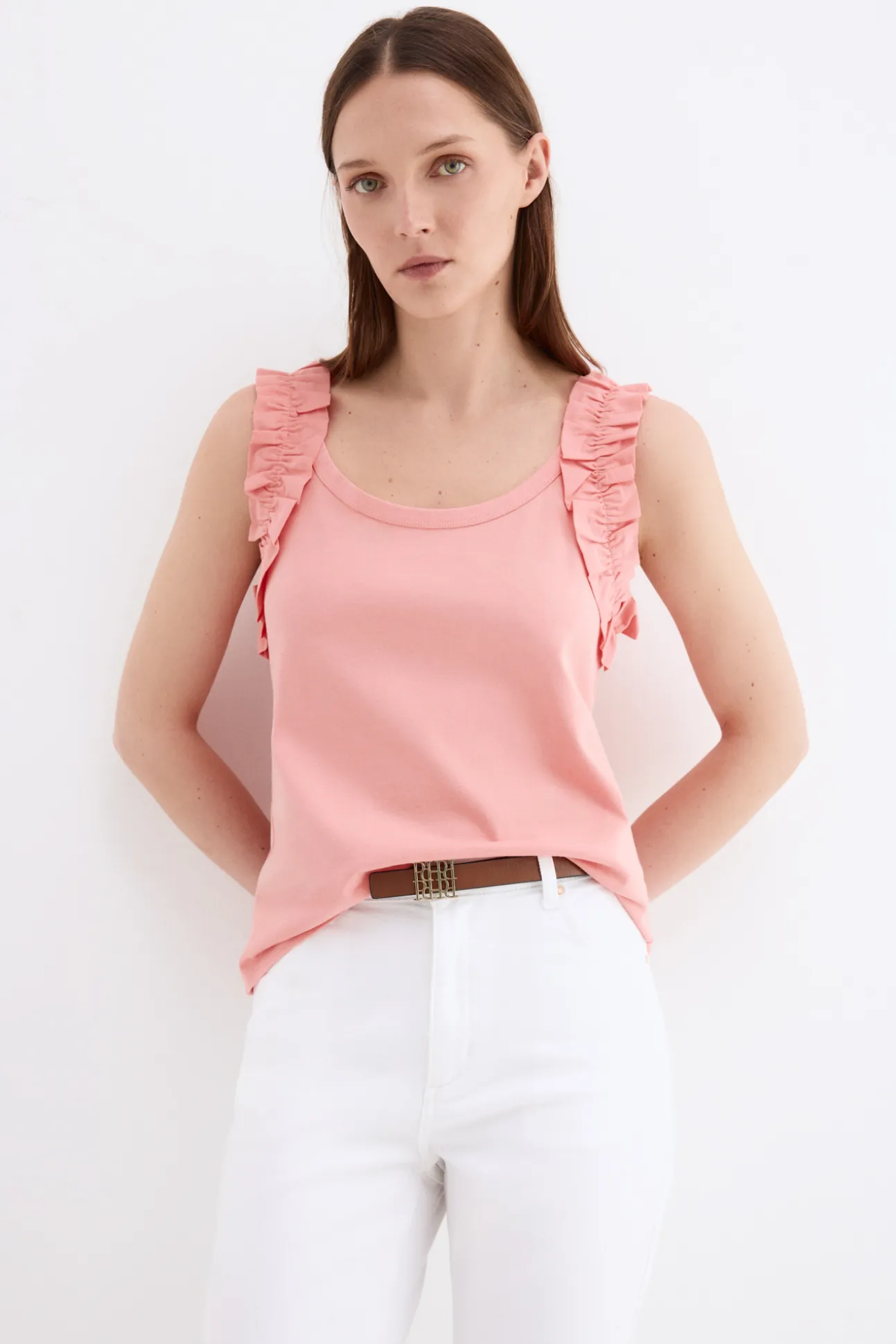 Camiseta tirantes volantes