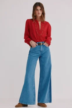 Caridad. Blusa romántica