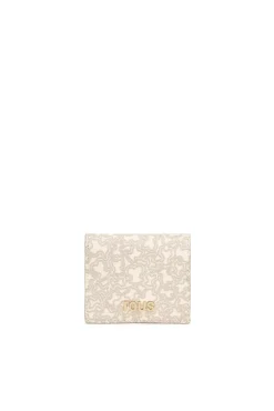 Cartera pequeña beige Kaos Mini Lines