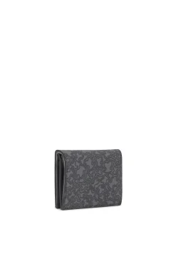 Cartera pequeña gris oscuro Kaos Mini Lines