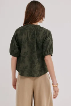 Celia. Blusa bordado floral