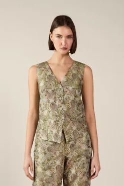 Chaleco de jacquard