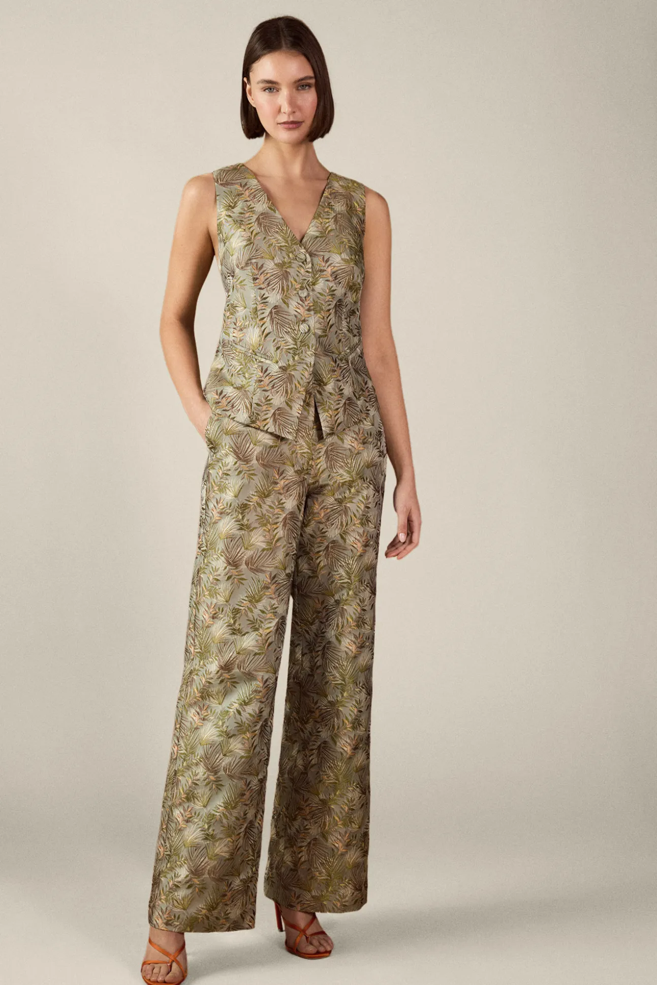 Chaleco de jacquard